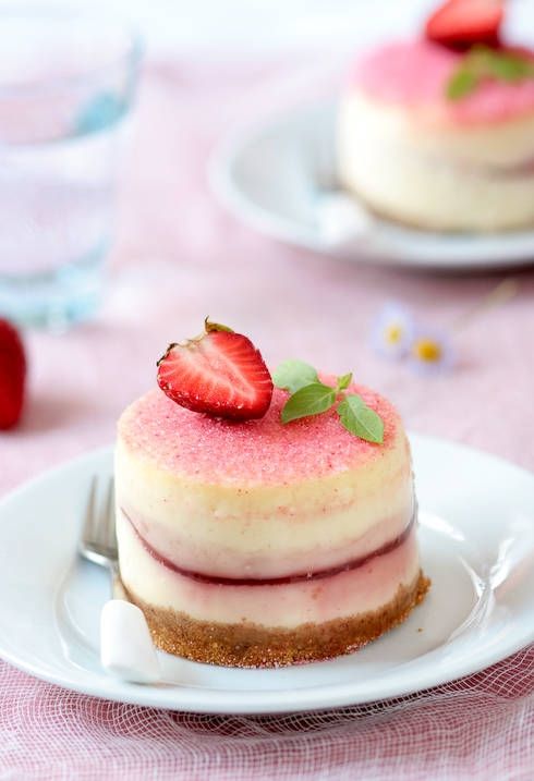 Cherry Blossom Strawberry Cheesecake