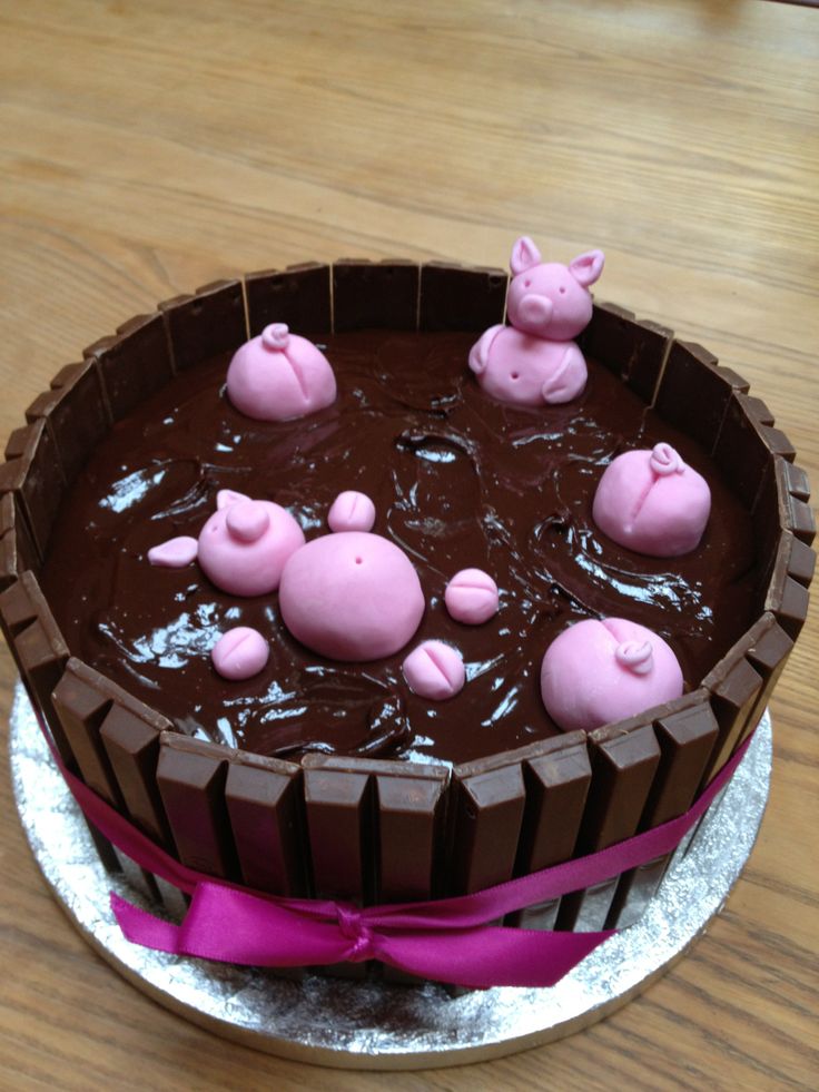 Chocolate Pig Cake Pinterest