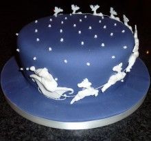 12 Photos of Christmas Cakes Beautiful Blue