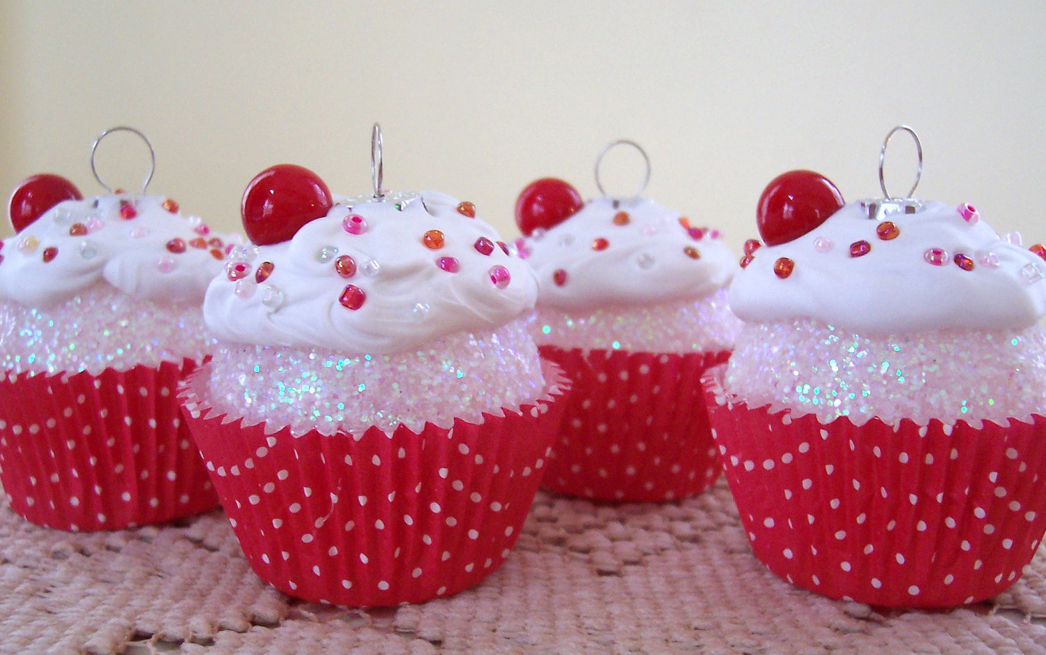 Christmas Ornament Mini-Cupcakes