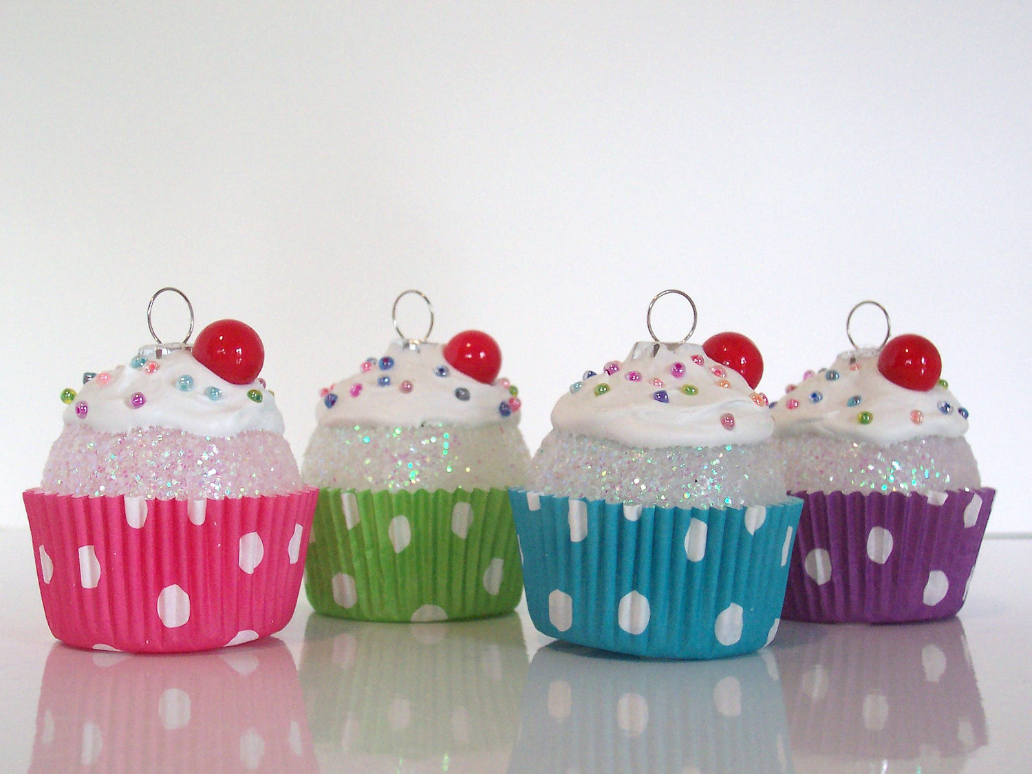 Christmas Ornament Mini-Cupcakes