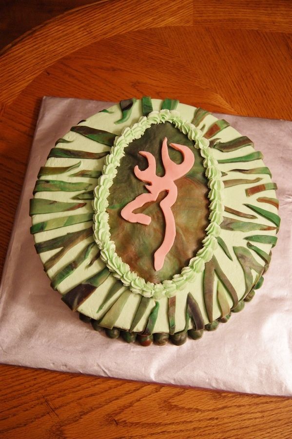 Country Girl Camo Cake