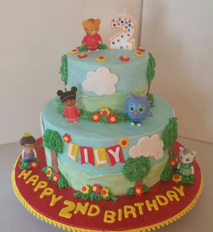 Daniel Tiger Birthday Cake