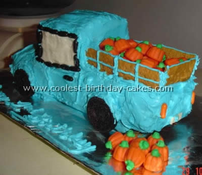 Easy Truck Birthday Cakes