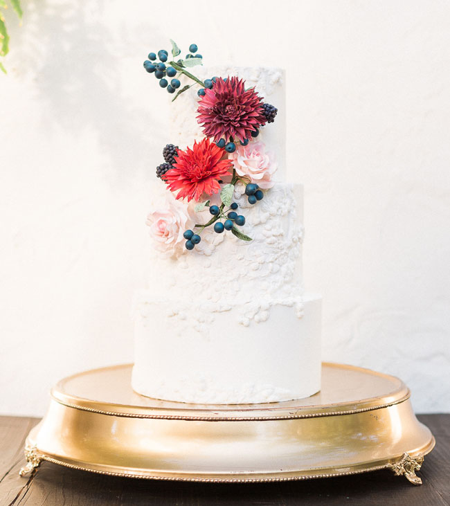 Elegant Fall Wedding Cake