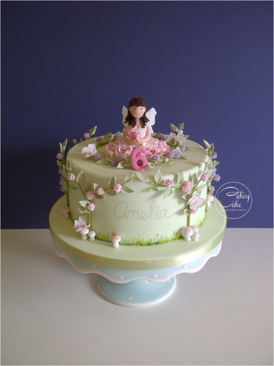 Enchanted Fairy Garden Cake