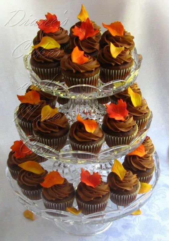 8 Fall Cupcakes For Presentation Photo Fall Wedding Cupcakes