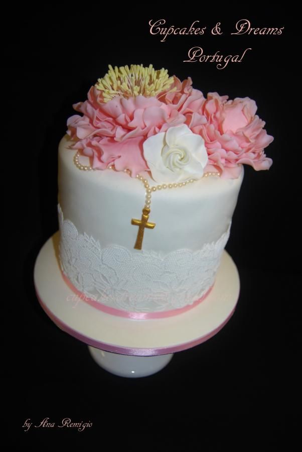 First Communion Cakes for Twins