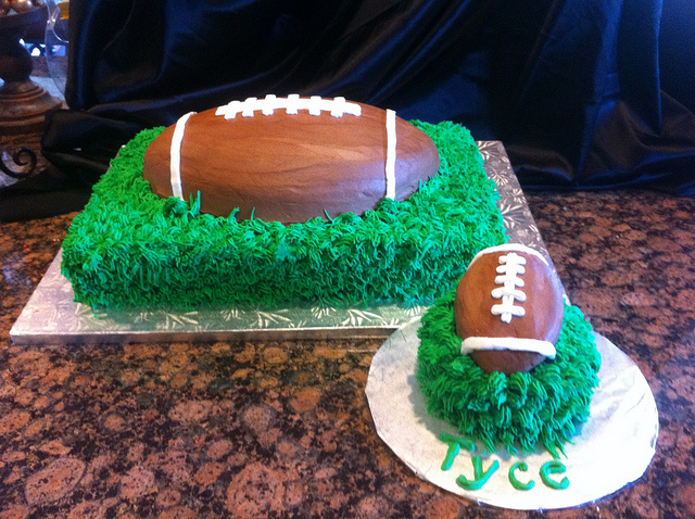 Football Birthday Smash Cake