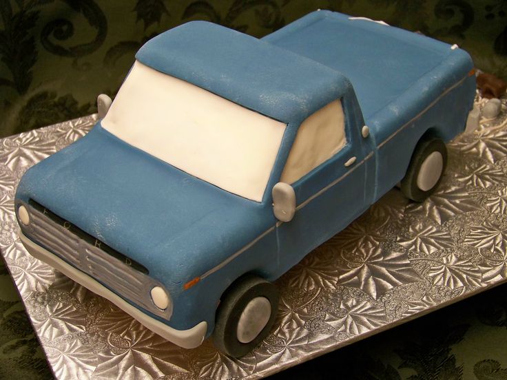 Ford Blue Truck Cake