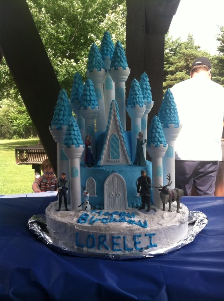 Frozen Castle Cake Ideas Wilton