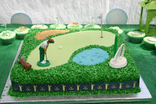 Golf Themed Birthday Cake