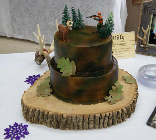 Hunting Grooms Wedding Cake