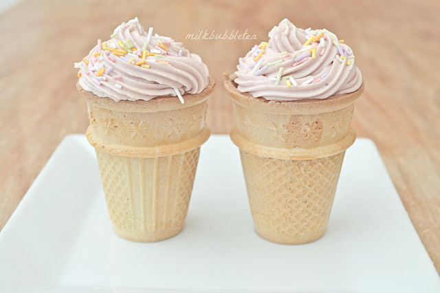 7 Photos of Teacup Cupcakes Ice Cream Cones