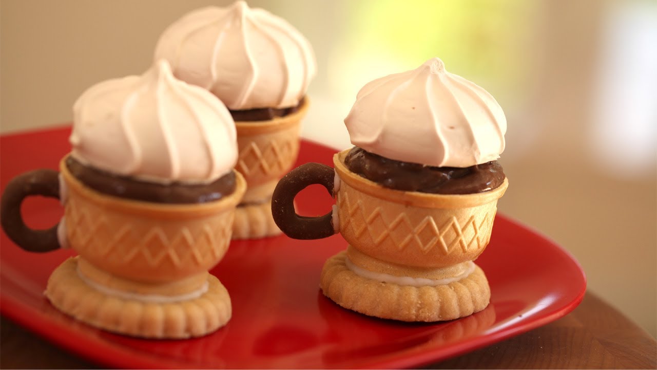 Ice Cream Cones Out of Tea Cups