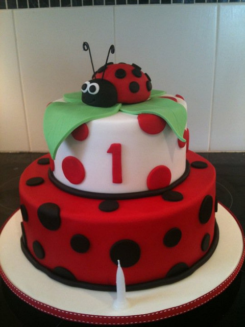 Ladybug Birthday Cake