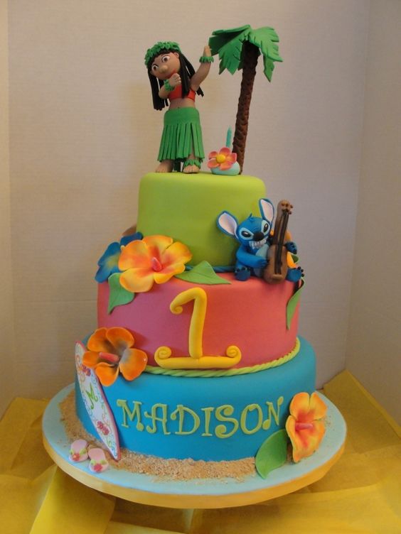 Lilo and Stitch Luau Cake