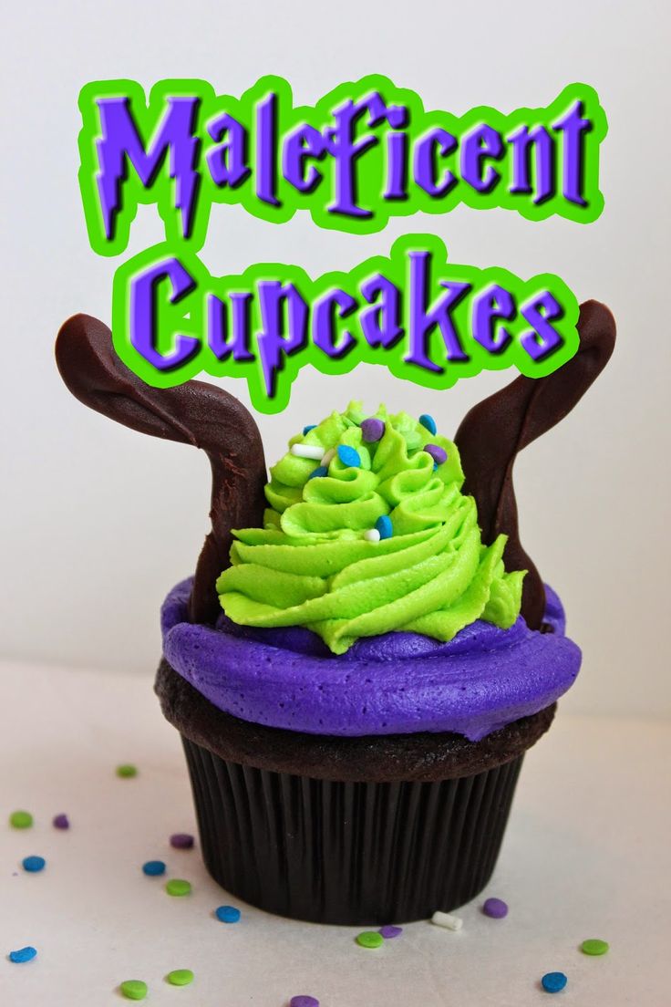 Maleficent Disney Cupcakes