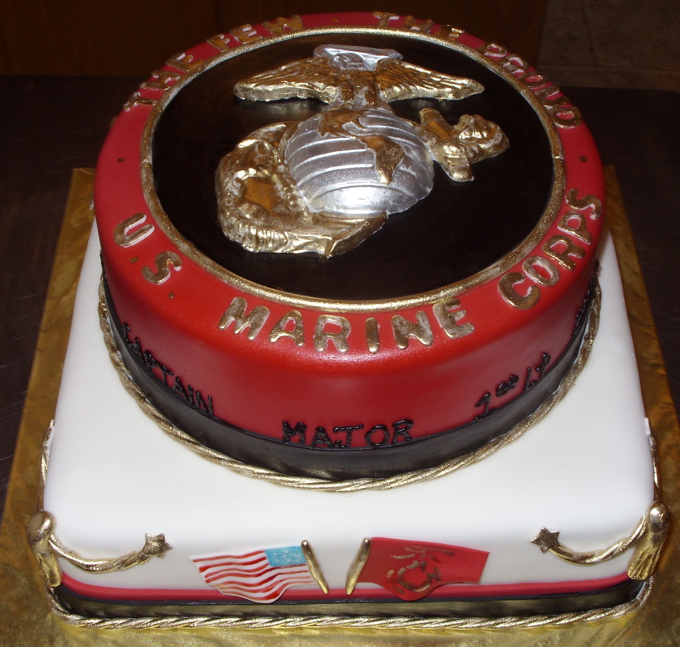 Marine Corps Birthday Cake