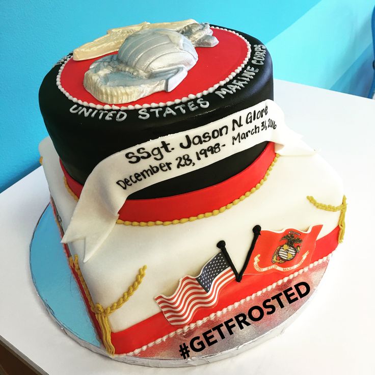 Marine Corps Retirement Cake