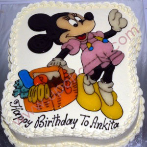 Mickey Birthday Cake Cartoon