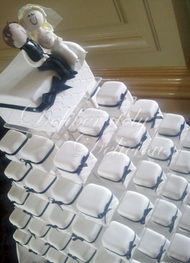 Mini Square Wedding Cakes