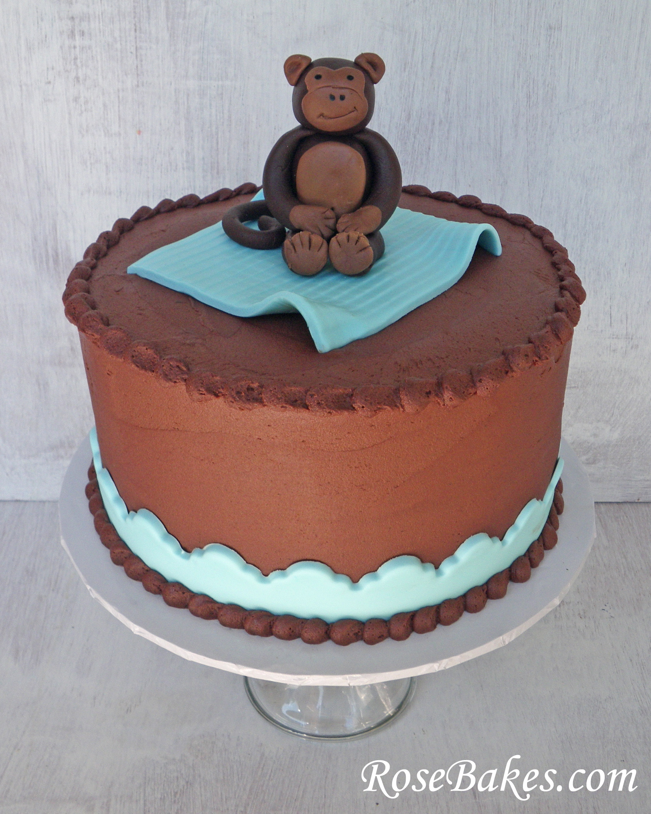 Monkey Baby Shower Cake