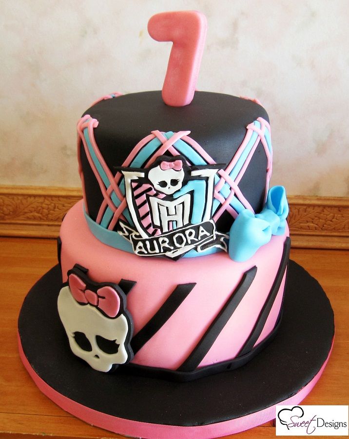 Monster High Cake 2 Tier