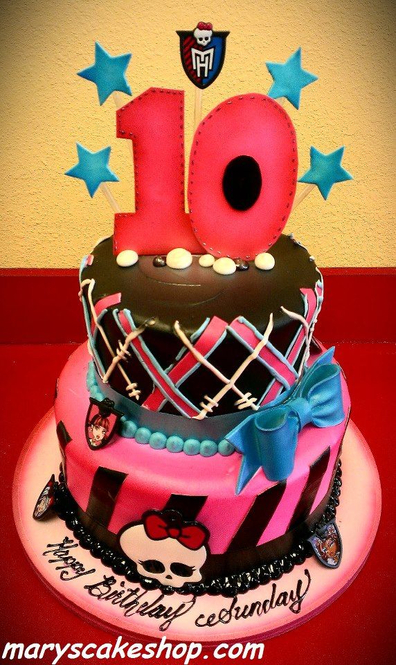 Monster High Cake 2 Tier