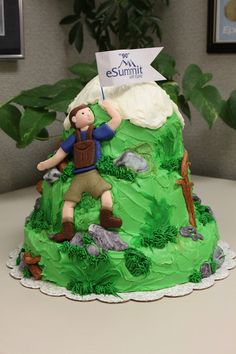 Mountain Climbing Birthday Cake