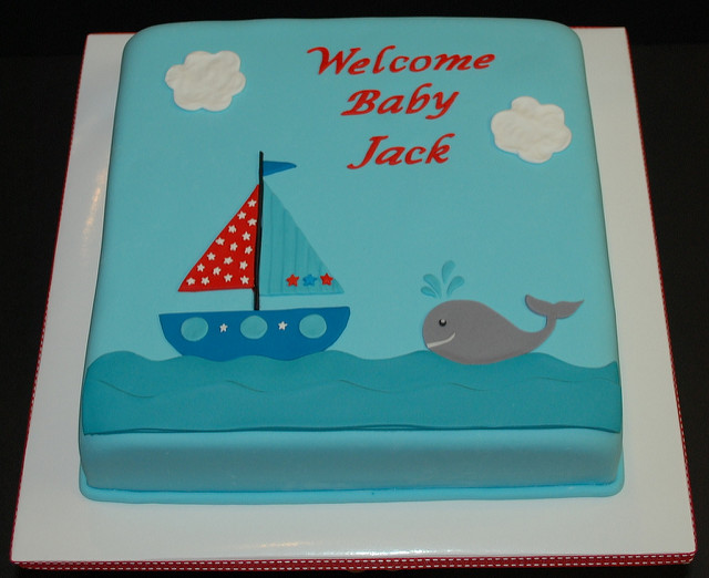 Nautical Baby Shower Sheet Cakes