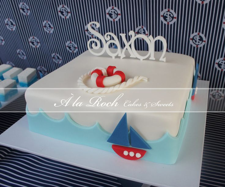 Nautical Birthday Sheet Cake