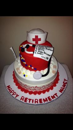 Nurse Retirement Cake Idea