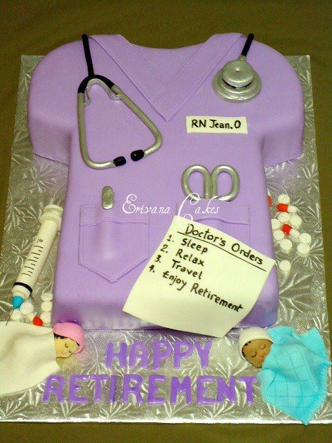 Nurse Retirement Cake