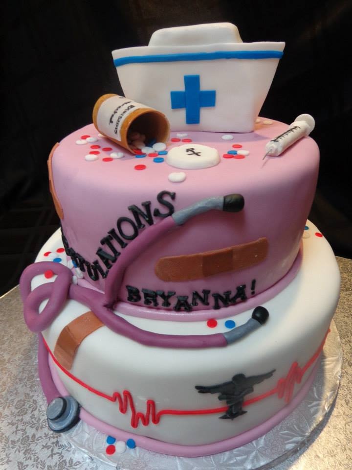 Nurse Themed Birthday Cake