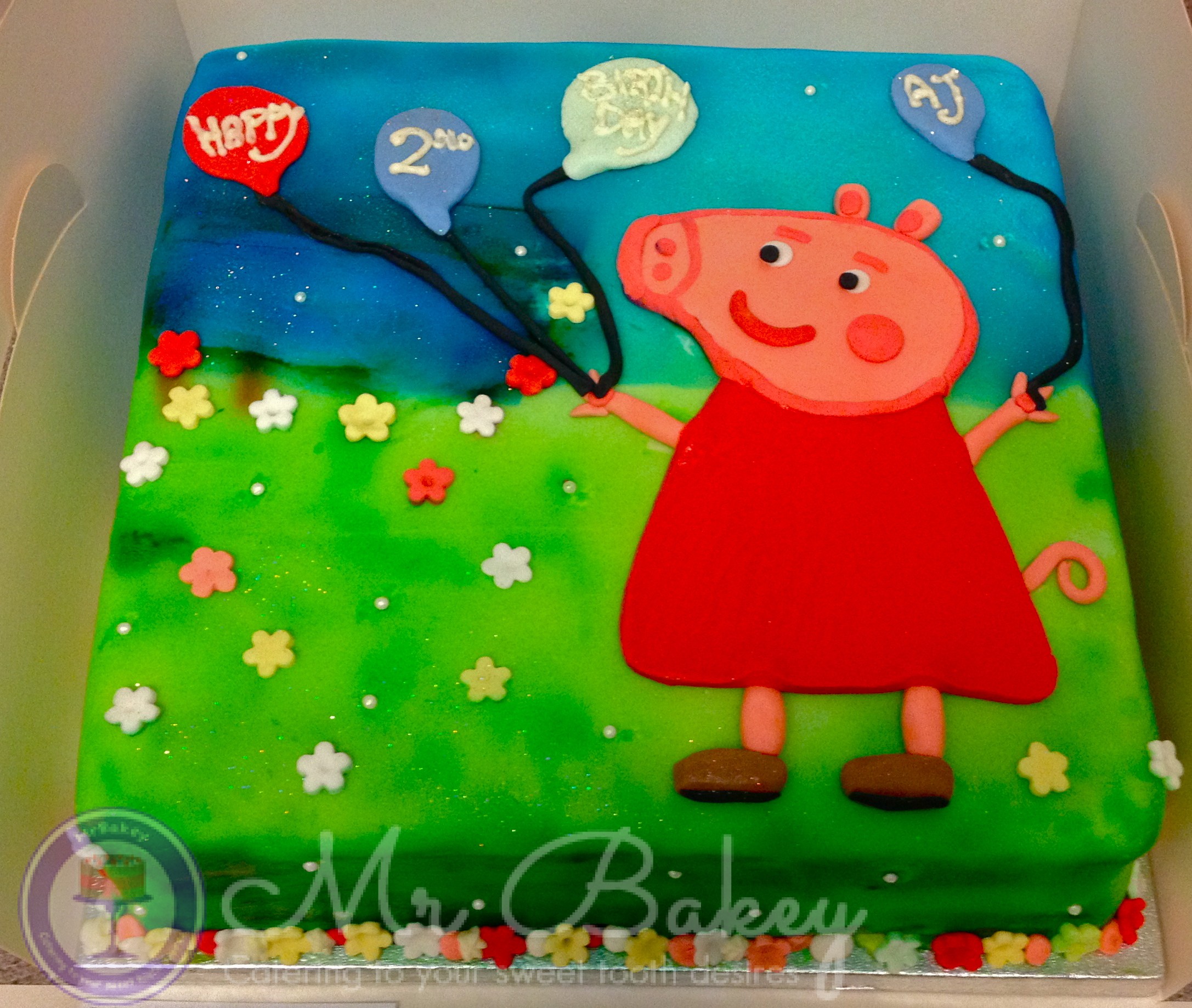 Peppa Pig Themed Cake