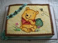 Pooh Bear Baby Shower Cakes for Girl