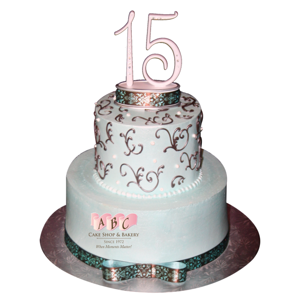 Quinceanera 15th Birthday Cake