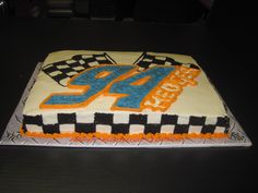 Racing Checkered Flag Cake