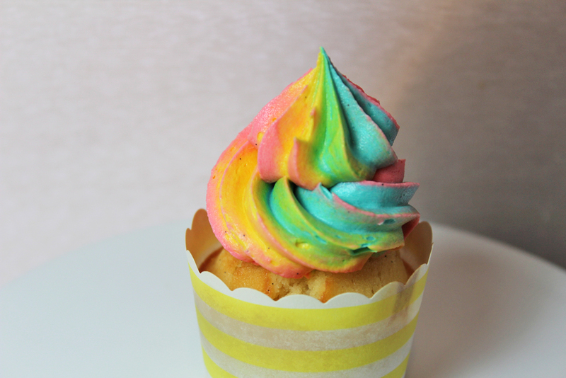 Rainbow Swirl Cupcake Frosting