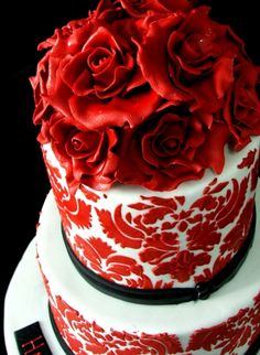 Red Wedding Cake