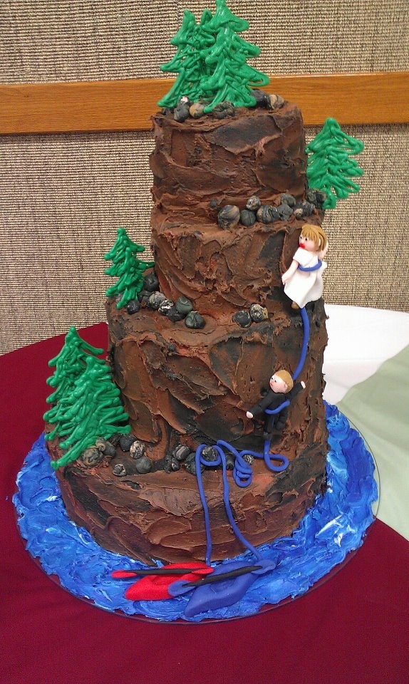 Rock Climbing Birthday Party Cake