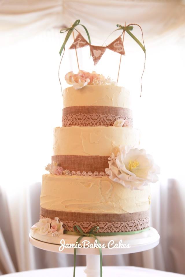 Rustic Country Wedding Cake