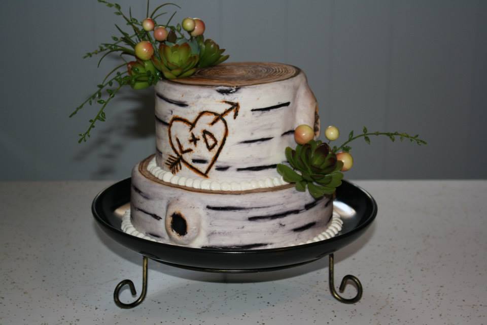 Rustic Wedding Shower Cake