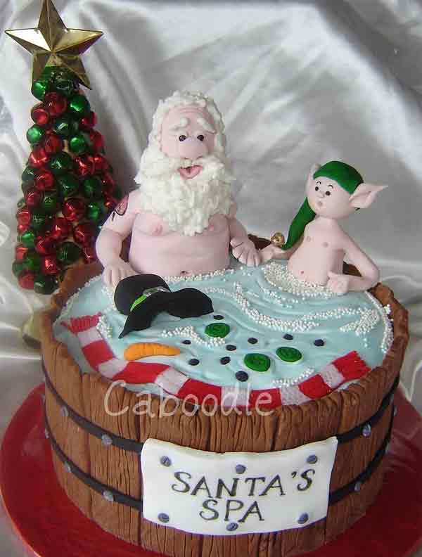 Santa Claus Christmas Cake