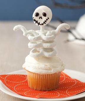 9 Photos of Skeleton Halloween Cupcakes Ideas