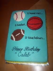 Sports Theme Sheet Cake