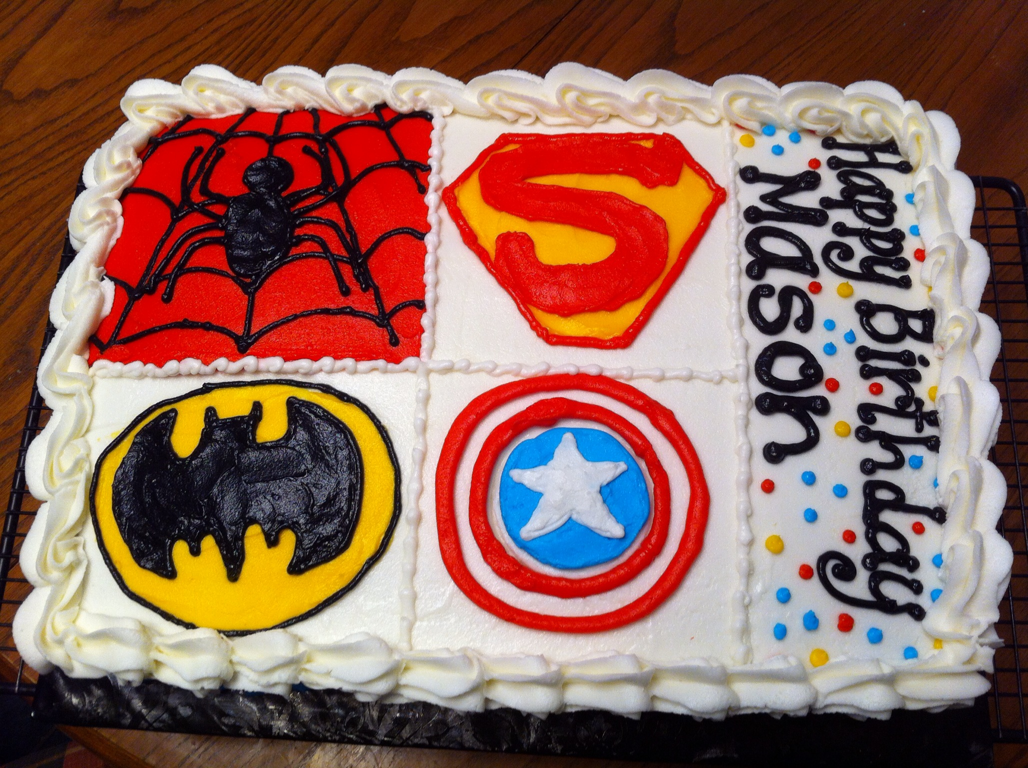 Superhero Cake 1 4 Sheet