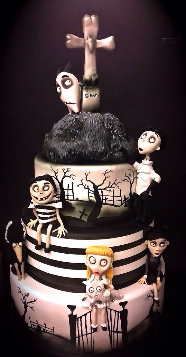 Tim Burton Frankenweenie Cake