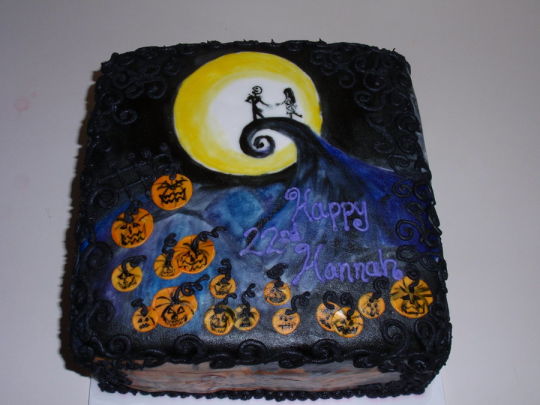 Tim Burton Inspired Cake